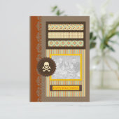 Invitation happy halloween (scrapbook) (Debout devant)
