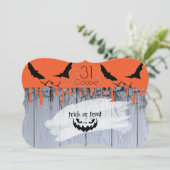 Invitation Happy Halloween "Treat or Trick" (Debout devant)