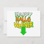 Invitation Happy Halloweener drôle Halloween (Dos)