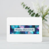 Invitation happy hanoukka (bokeh) (Debout devant)