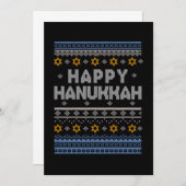Invitation Happy Hanukkah (Devant / Derrière)
