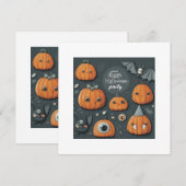 Invitation "Happy Haunted Halloween !" (Devant / Derrière)