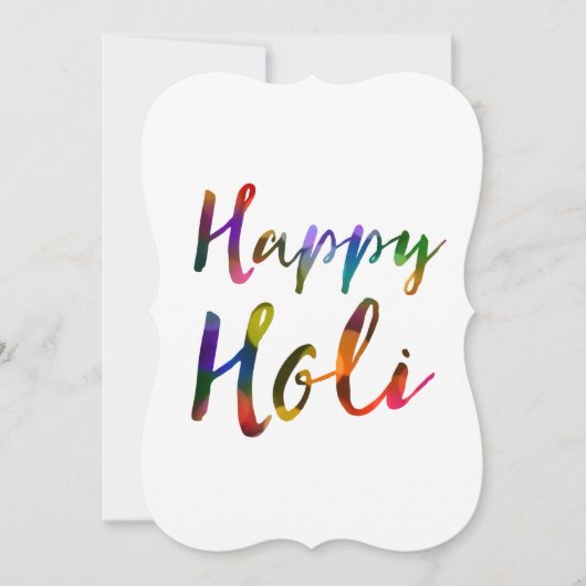 Invitation Happy Holi Bokeh Lumières (Devant)