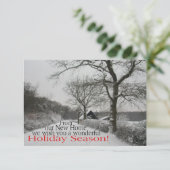 Invitation Happy Holidays (Debout devant)