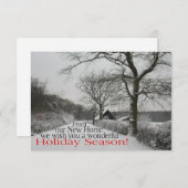 Invitation Happy Holidays (Devant / Derrière)