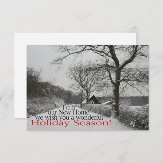 Invitation Happy Holidays (Devant / Derrière)