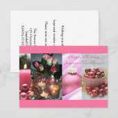 Invitation Happy Holidays (Devant / Derrière)