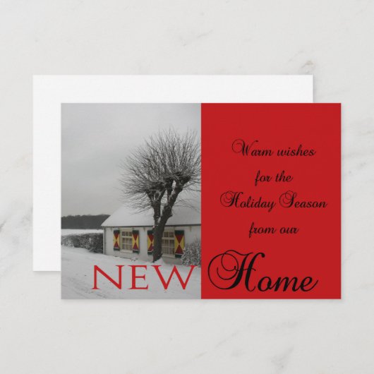 Invitation Happy Holidays (Devant / Derrière)