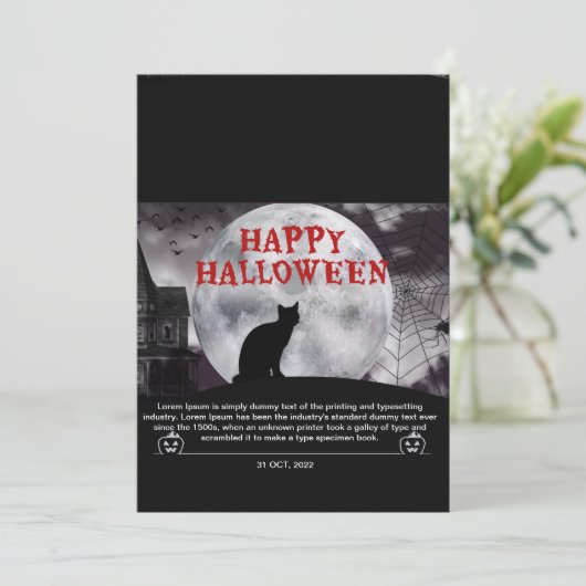 Invitation happy holloween  (Debout devant)