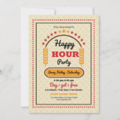 Invitation Happy Hour Party Flyer Modèle (Devant)