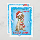 Invitation Happy Howlidays Griffon (Devant / Derrière)