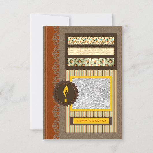 Invitation happy kwanzaa (scrapbook) (Devant)