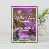 Invitation HAPPY MÈRE'S DAY Breakfast Event Floral (Debout devant)
