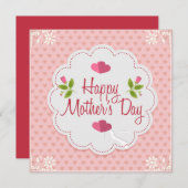 Invitation Happy Mother's Day (Devant / Derrière)