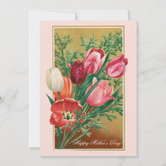 Invitation Happy Mother's Day! Retro Congratulations card