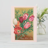 Invitation Happy Mother's Day!  Retro Congratulations card (Debout devant)