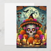 Invitation Happy Mouse Pads Halloween  (Devant / Derrière)