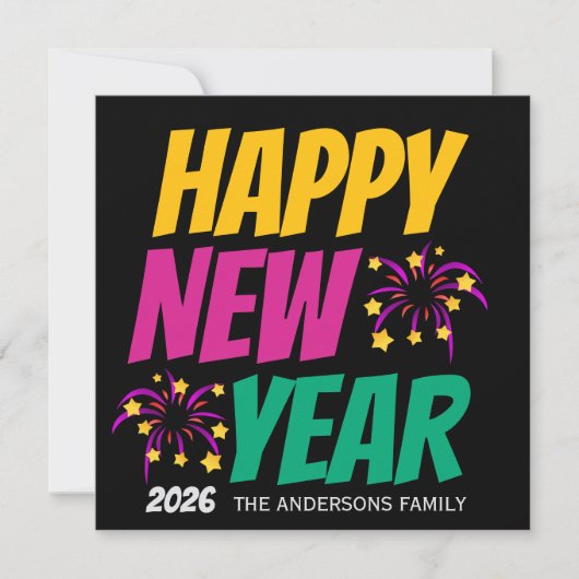 Invitation Happy New Year (Devant)