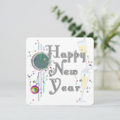Invitation HAPPY NEW YEAR! Champagne Countdown (Debout devant)