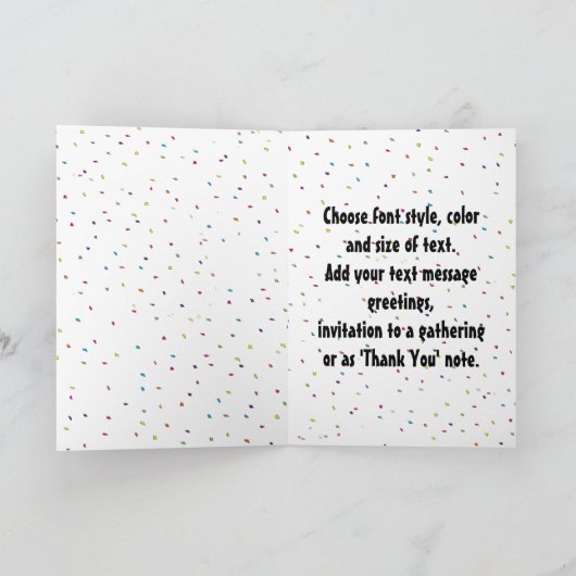 Invitation HAPPY NEW YEAR! Text Image (Intérieur)