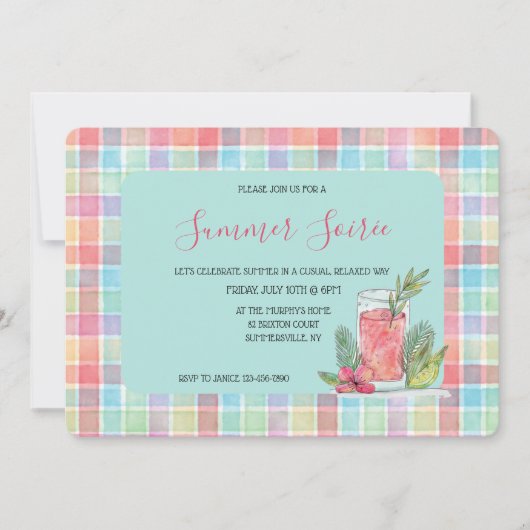 Invitation Happy Plaid (Devant)