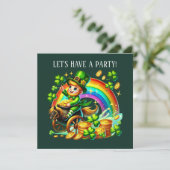 Invitation Happy Saint Patrick's Day party  (Debout devant)
