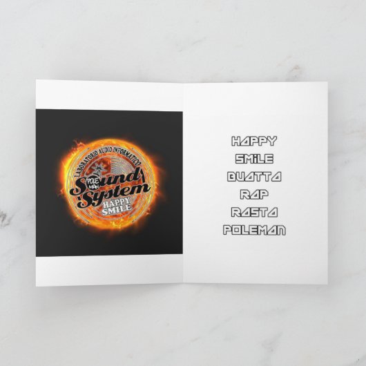 Invitation Happy smile rasta blessed (Intérieur)