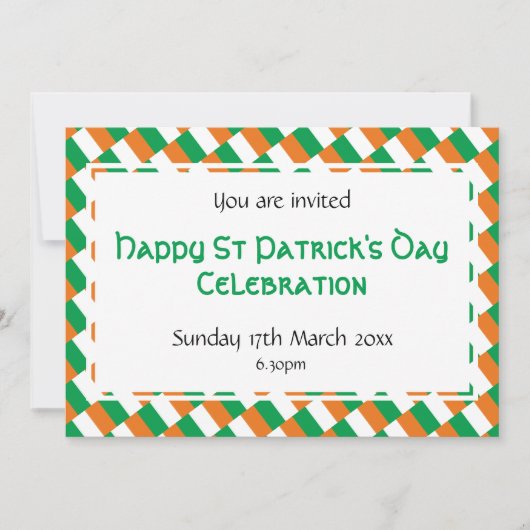 Invitation HAPPY ST PATRICK'S DAY Event Celebration (Devant)