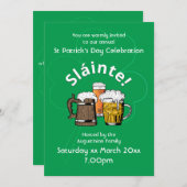 Invitation HAPPY ST PATRICK'S DAY Event Celebration (Devant / Derrière)