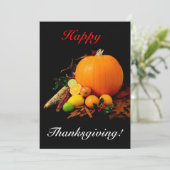 Invitation Happy Thanksgiving (Debout devant)