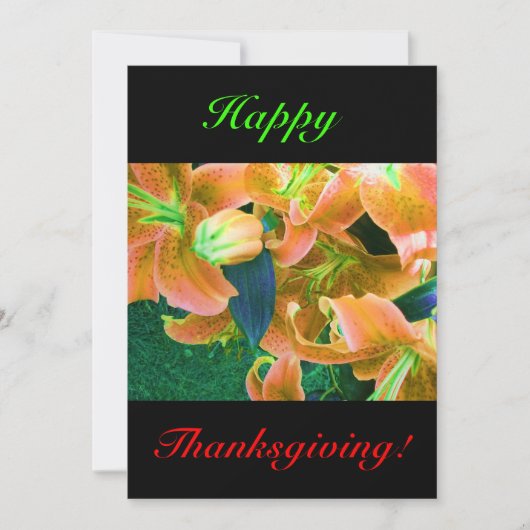 Invitation Happy Thanksgiving (Devant)