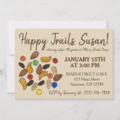 Invitation Happy Trails Trailmix Départ de la retraite (Devant)