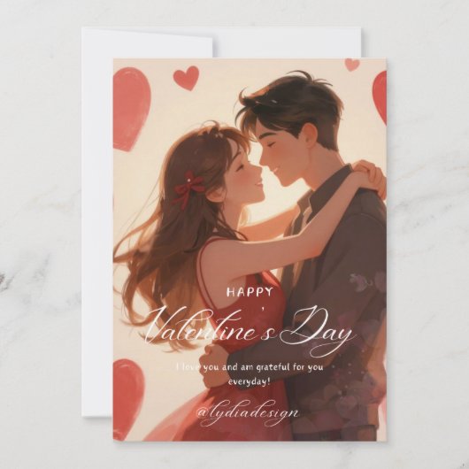 Invitation Happy Valentine’s Day Romantic Wall Art | Love (Devant)