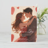 Invitation Happy Valentine’s Day Romantic Wall Art | Love (Debout devant)