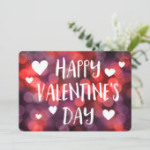 Invitation happy valentines day bokeh (Debout devant)