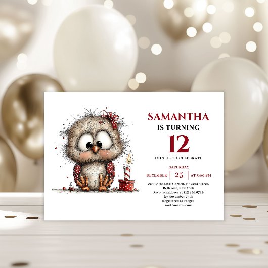 Invitation Happy Whimsical animals Party Theme kids birthday