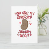 Invitation Haricot humain favori (Debout devant)