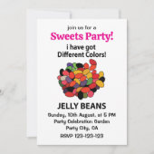 Invitation Haricots de gelée Colorée Fruits de gelée drôle (Devant)