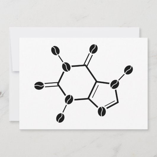 Invitation haricots moléculaires de caféine (Devant)