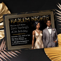 Harlem Nights Art Déco African American Birday