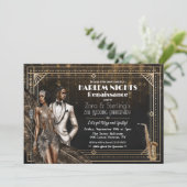 Invitation Harlem Nights Gatsby 1920 Africains-Américains (Debout devant)
