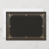 Invitation Harlem Nights Gatsby 1920 Africains-Américains (Dos)