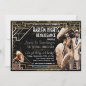 Invitation Harlem Nights Gatsby 1920 Africains-Américains (Devant)
