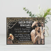 Invitation Harlem Nights Gatsby 1920 Africains-Américains (Debout devant)