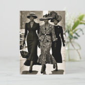 Invitation Harlem Renaissance Dames sophistiquées (Debout devant)