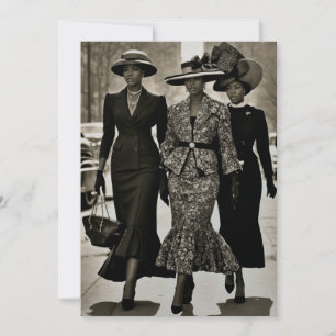 Invitation Harlem Renaissance Dames sophistiquées