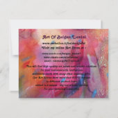 Invitation HARLEQUIN, PIERO ET COLOMBINA Masques de Carnaval (Dos)