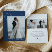 Invitation HARLOW Mariage Elopement Nous Avons Lié Le noeud -