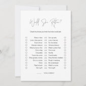 Invitation HARLOW Voudrait-Elle Plutôt Fête des mariées Game  (Devant)