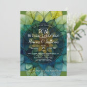 Invitation Harmonie Verdoyante | Mandala de Feuilles (Debout devant)